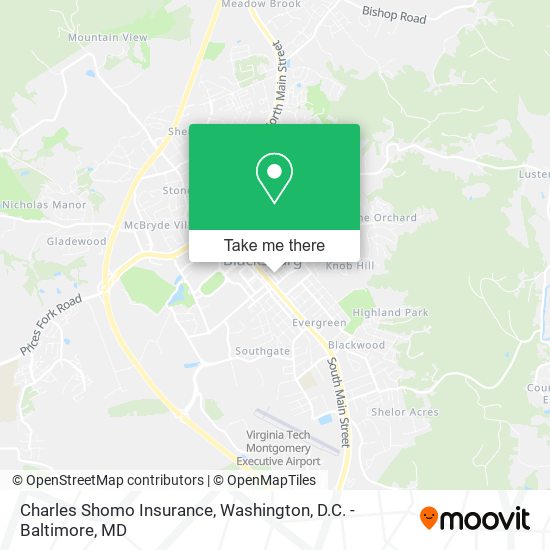 Charles Shomo Insurance map
