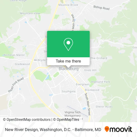 New River Design map