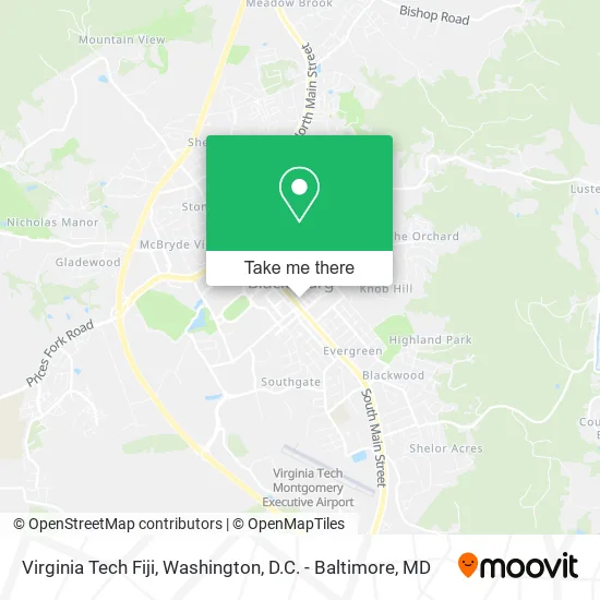 Mapa de Virginia Tech Fiji
