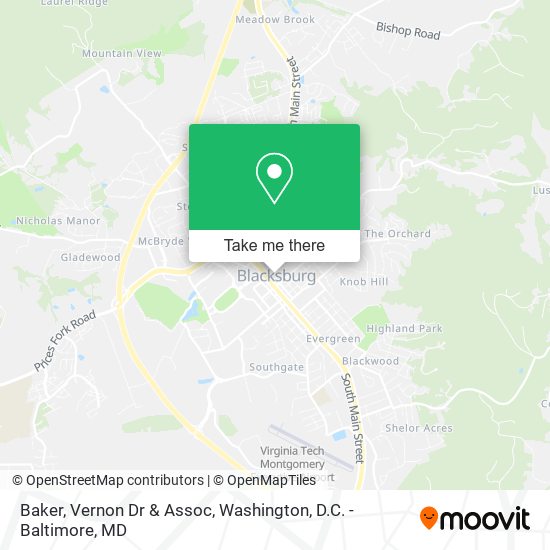 Mapa de Baker, Vernon Dr & Assoc