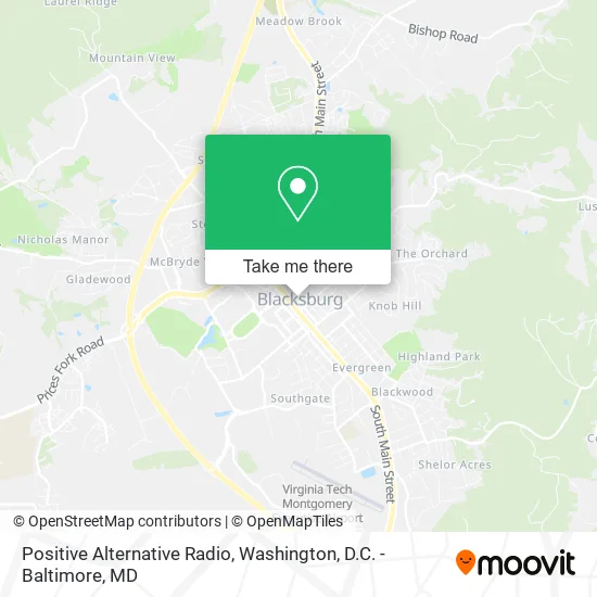 Positive Alternative Radio map
