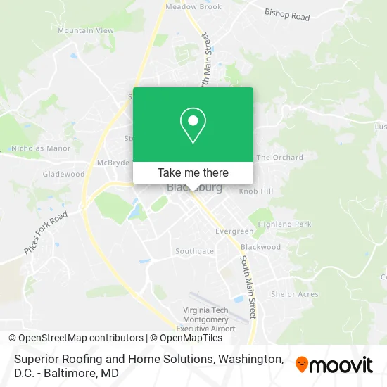 Superior Roofing and Home Solutions map