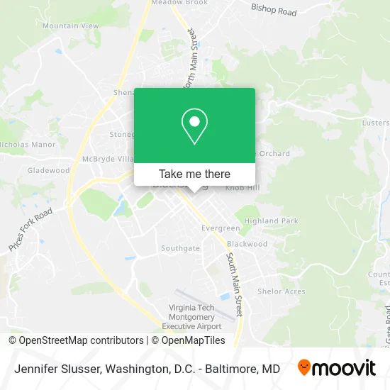 Jennifer Slusser map