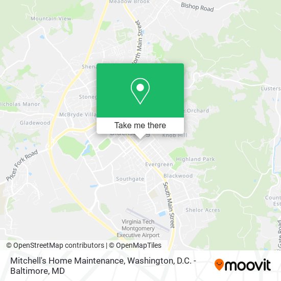 Mitchell's Home Maintenance map
