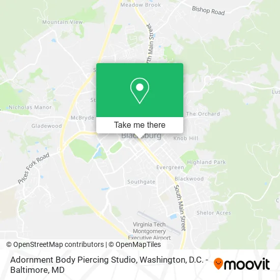Adornment Body Piercing Studio map