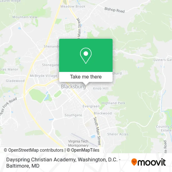 Dayspring Christian Academy map