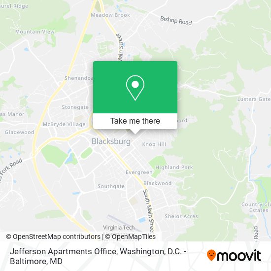 Mapa de Jefferson Apartments Office