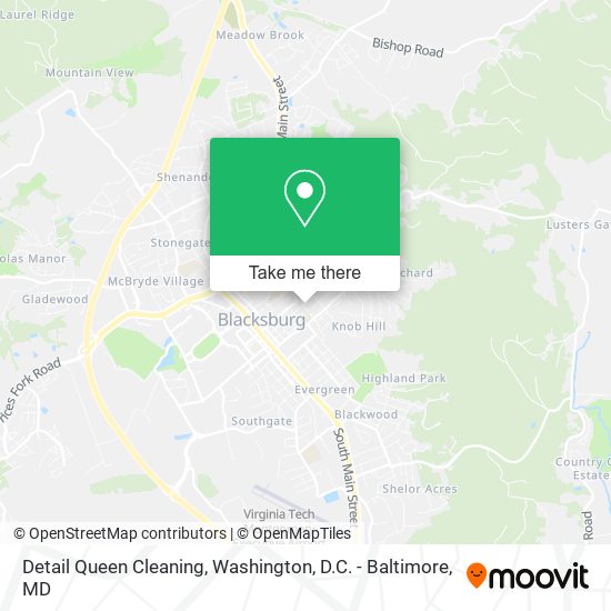 Detail Queen Cleaning map