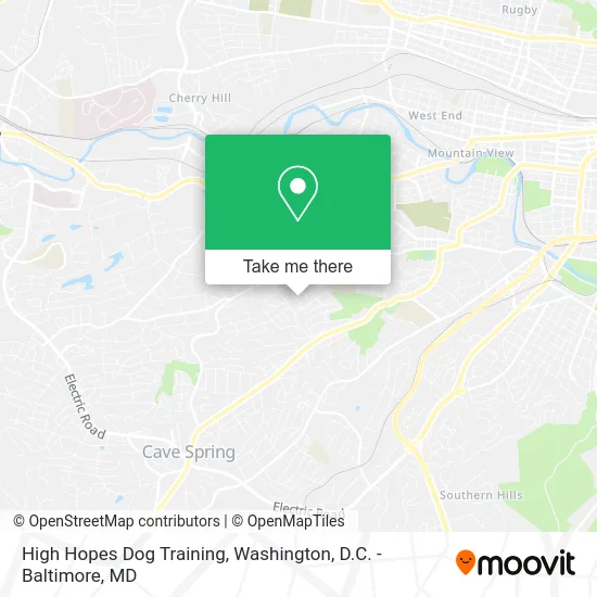 High Hopes Dog Training map