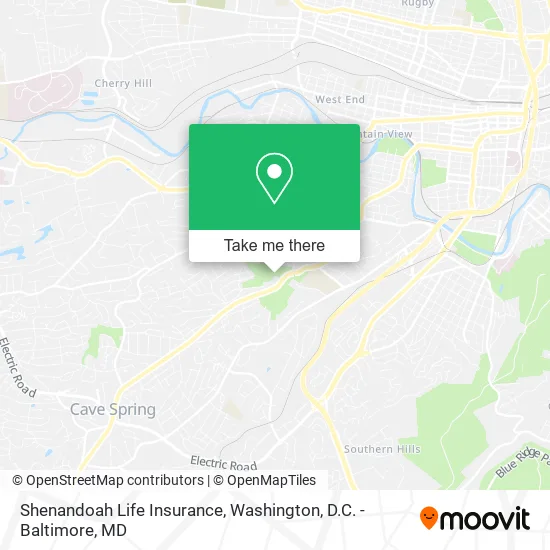 Shenandoah Life Insurance map
