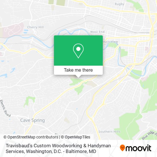 Mapa de Travisbaud's Custom Woodworking & Handyman Services
