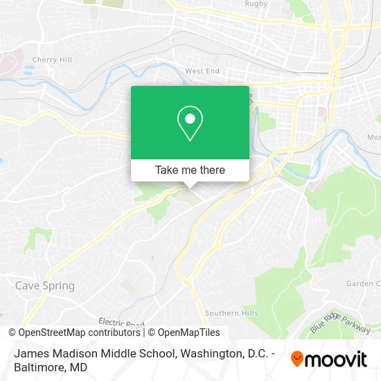 James Madison Middle School map