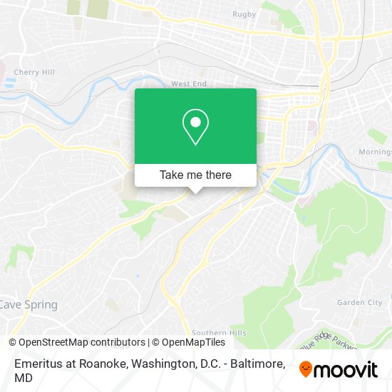 Emeritus at Roanoke map
