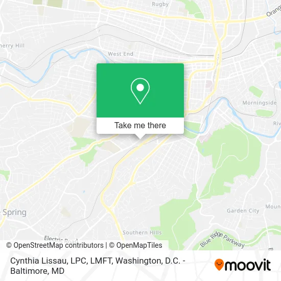 Cynthia Lissau, LPC, LMFT map