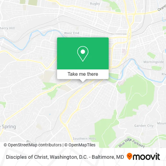 Disciples of Christ map