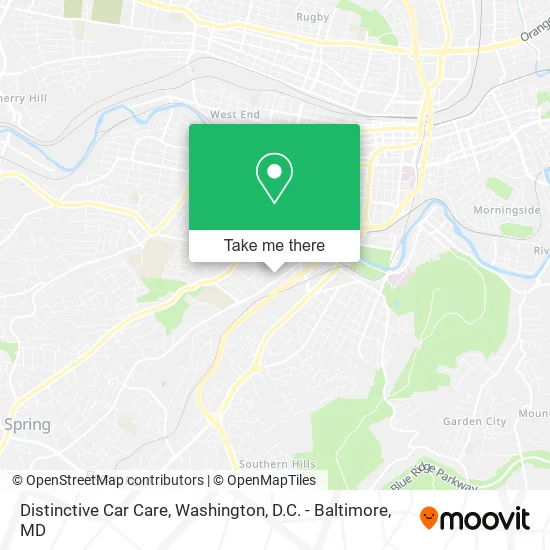 Distinctive Car Care map