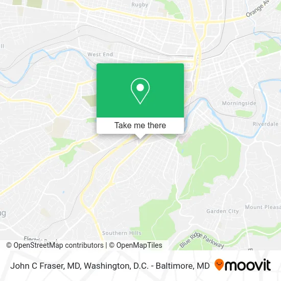 John C Fraser, MD map