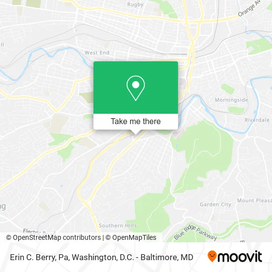 Erin C. Berry, Pa map