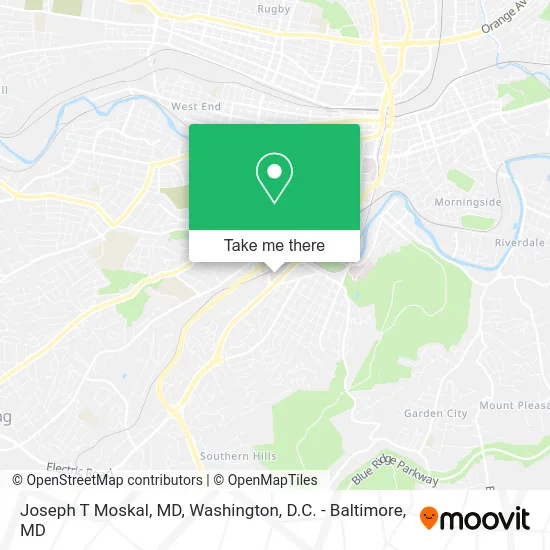 Joseph T Moskal, MD map