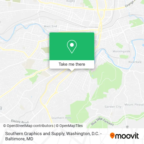 Southern Graphics and Supply map