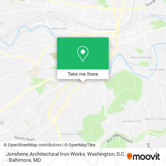 Mapa de Jonshons Architectural Iron Works