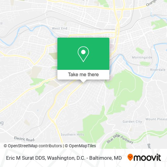 Eric M Surat DDS map