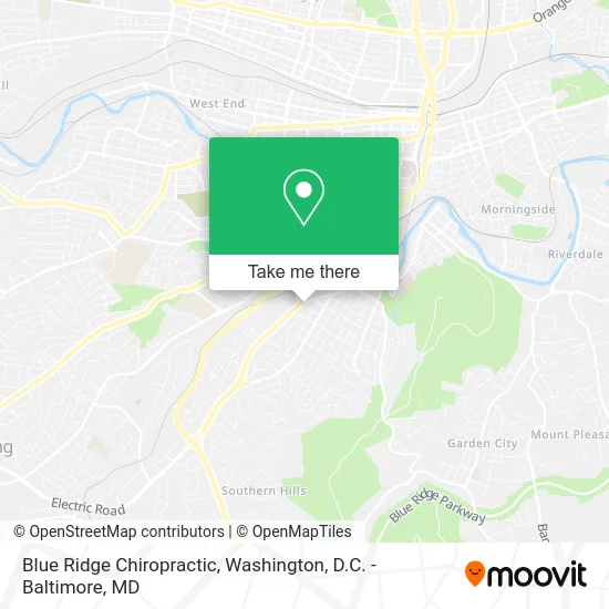 Blue Ridge Chiropractic map