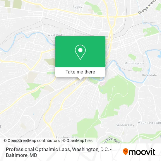 Professional Opthalmic Labs map