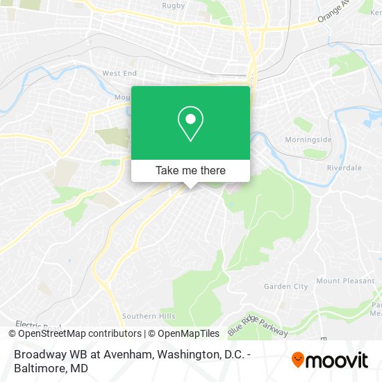 Broadway WB at Avenham map