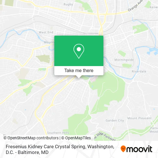 Fresenius Kidney Care Crystal Spring map