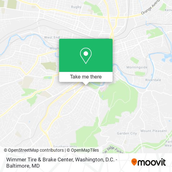 Wimmer Tire & Brake Center map