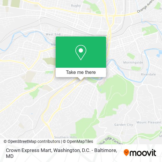 Crown Express Mart map