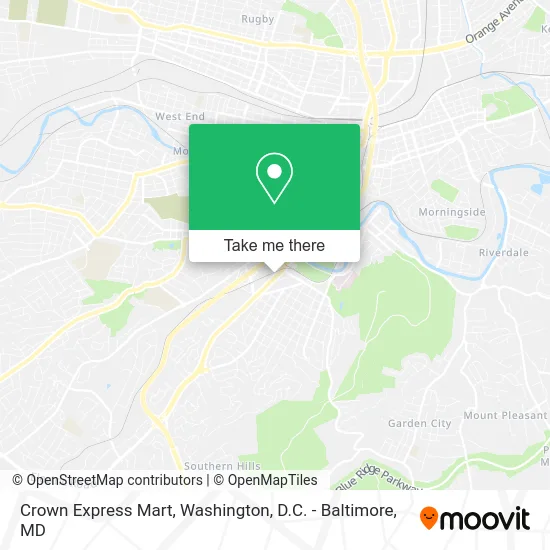 Crown Express Mart map