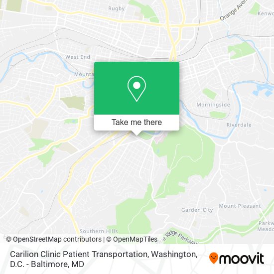 Carilion Clinic Patient Transportation map