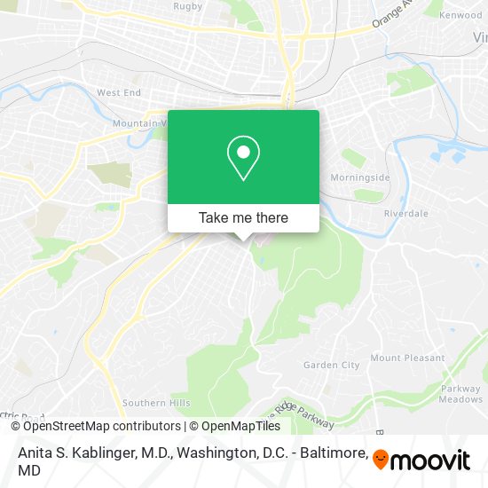 Anita S. Kablinger, M.D. map
