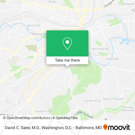 David C. Sane, M.D. map