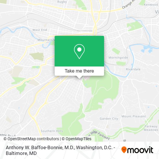 Anthony W. Baffoe-Bonnie, M.D. map