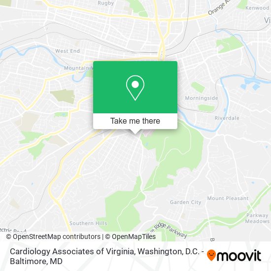Cardiology Associates of Virginia map