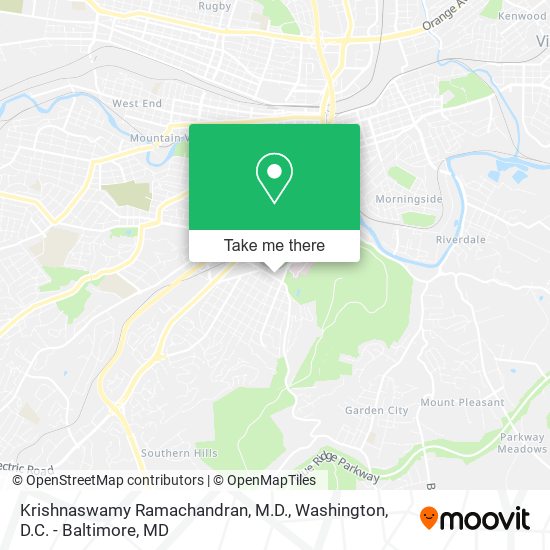 Mapa de Krishnaswamy Ramachandran, M.D.