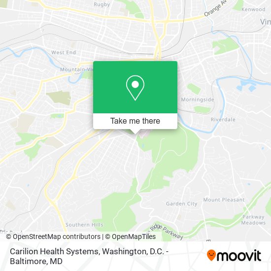 Carilion Health Systems map