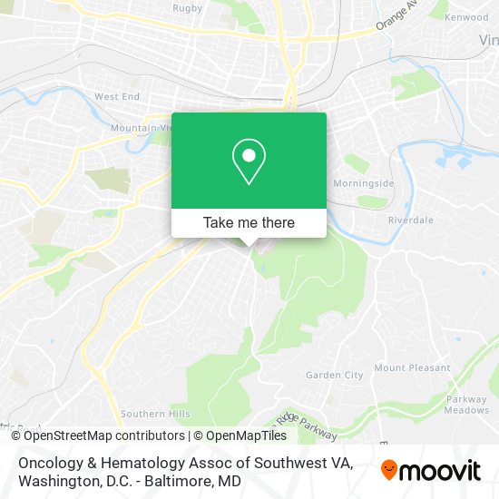 Oncology & Hematology Assoc of Southwest VA map