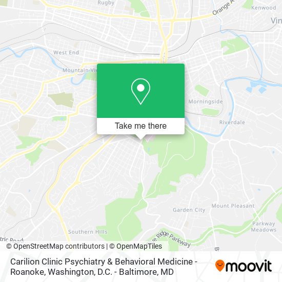 Carilion Clinic Psychiatry & Behavioral Medicine - Roanoke map
