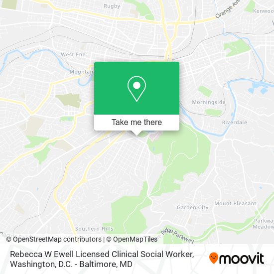 Rebecca W Ewell Licensed Clinical Social Worker map