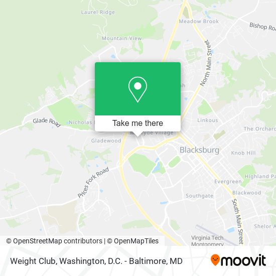 Weight Club map