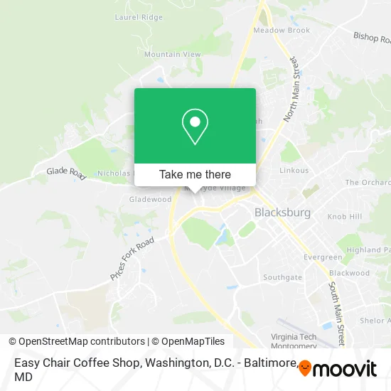 Easy Chair Coffee Shop map