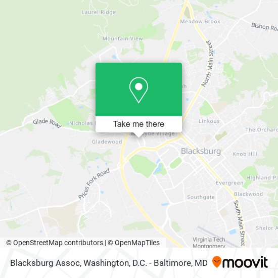 Blacksburg Assoc map
