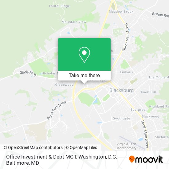 Office Investment & Debt MGT map