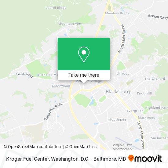 Mapa de Kroger Fuel Center