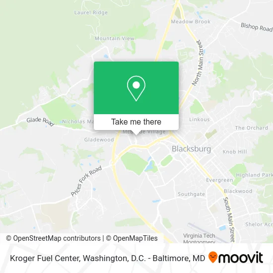 Kroger Fuel Center map