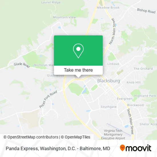 Panda Express map